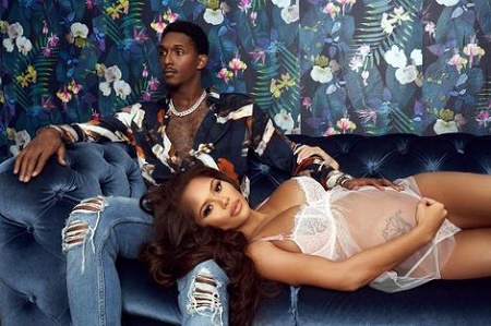 Model, Rece Mitchell posted a baby bump picture with a Lou Williams